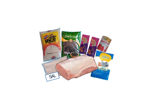 A3 Combo:  Lomo 4 Lb  Arroz 2.2Lb  Frijol Negr 2.2Lb  Azucar Blanca 2Lb  Sal   2.2 Lb, Dos Wafer 80g c/u y Pasta Tomate 400g