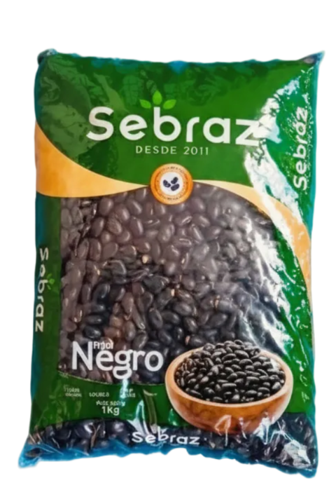 Frijoles Negros 1 Kg black beans package